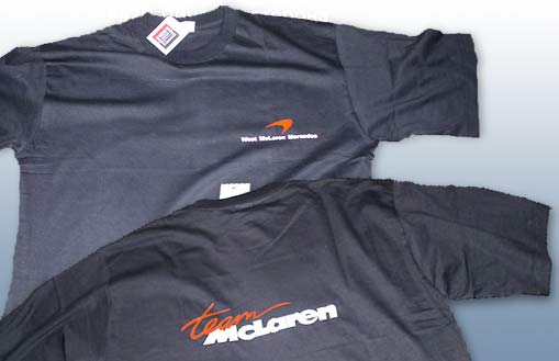 Футболка Team McLaren 2002 Черная (скидка)
